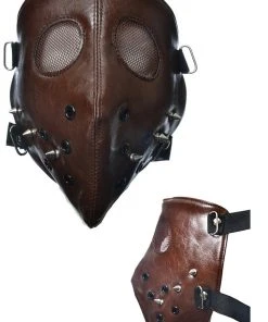 Innocent Clothing All Steampunk Accessories Poizen Hannibal Full Face Mask Brown