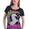 Innocent Clothing Poizen Cupcake Cult Death Metal Unicorn (S) T-Shirt (Small) #