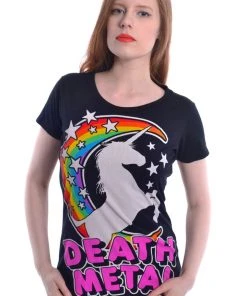 Innocent Clothing Poizen Cupcake Cult Death Metal Unicorn (S) T-Shirt (Small) #