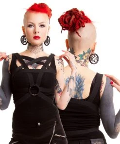 Innocent Clothing Poizen Heartless Pentagram Harness All Ladies Clothing