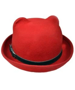 Innocent Clothing Poizen Kitty Bowler Red