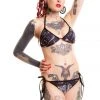 Innocent Clothing Poizen Vixxsin Anatomy Bikini Black/White # All Ladies Clothing