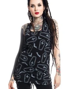 Innocent Clothing All Ladies Clothing Poizen Heartless Crypt Top (Small) #