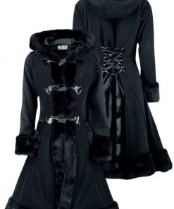 Innocent Clothing All Ladies Clothing Poizen Minx Coat Black