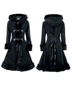 Innocent Clothing All Ladies Clothing Poizen Minx Coat Black