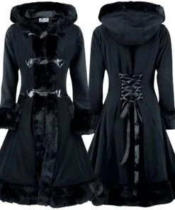 Innocent Clothing All Ladies Clothing Poizen Minx Coat Black