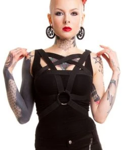 Innocent Clothing Poizen Heartless Pentagram Harness All Ladies Clothing