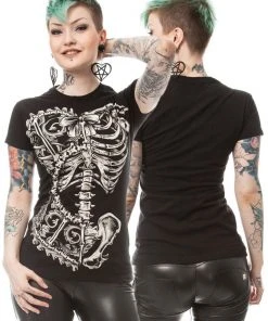 Innocent Clothing All Ladies Clothing Poizen Vixxsin Bone Corset T-shirt