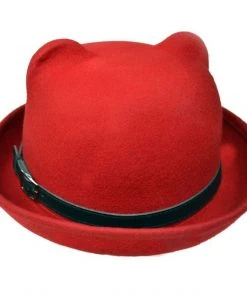 Innocent Clothing Poizen Kitty Bowler Red