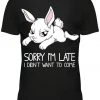 Innocent Clothing Poizen Sorry I'm Late T-Shirt Alice In Wonderland