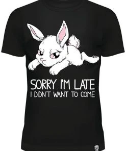 Innocent Clothing Poizen Sorry I'm Late T-Shirt Alice In Wonderland