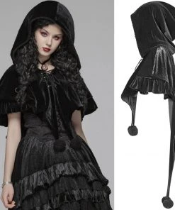 Punk Rave Black Fairy Hooded Bolero Cape 21 Punk Rave Black Fairy Hooded Bolero Cape