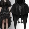 Punk Rave Black Fairy Hooded Bolero Cape