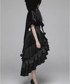 Punk Rave Black Fairy Hooded Bolero Cape 25 Punk Rave Black Fairy Hooded Bolero Cape