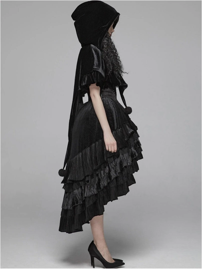 Punk Rave Black Fairy Hooded Bolero Cape 9 Punk Rave Black Fairy Hooded Bolero Cape