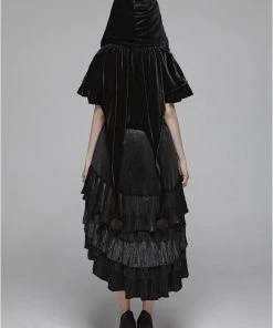 Punk Rave Black Fairy Hooded Bolero Cape 26 Punk Rave Black Fairy Hooded Bolero Cape