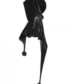Punk Rave Black Fairy Hooded Bolero Cape 27 Punk Rave Black Fairy Hooded Bolero Cape