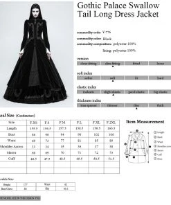 Punk Rave Vampire Queen Coat Y-776