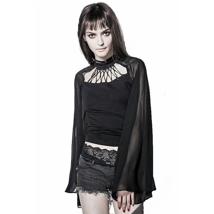 Punk Rave Calypso Top Ladies Gothic Clothing 7 Punk Rave Calypso Top Ladies Gothic Clothing