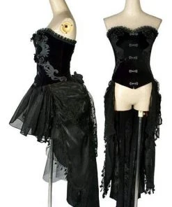Ladies Gothic Clothing Punk Rave Corset Dress