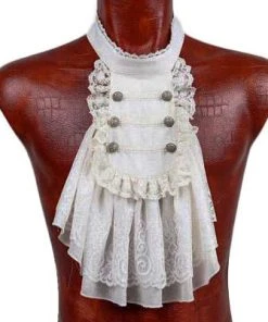 Punk Rave Dark Decay Jabot White