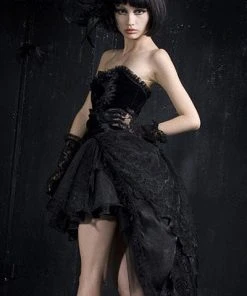 Ladies Gothic Clothing Punk Rave Corset Dress