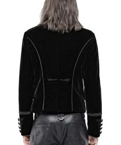 Mens Gothic Clothing Punk Rave Hamlet Black Jacket