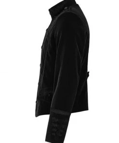 Mens Gothic Clothing Punk Rave Hamlet Black Jacket