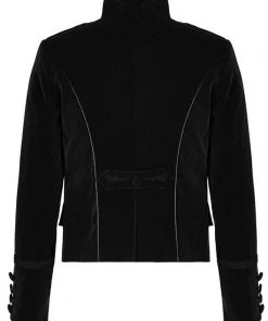 Mens Gothic Clothing Punk Rave Hamlet Black Jacket