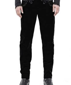 Mens Gothic Clothing Punk Rave Hamlet Black Trousers