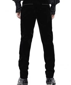 Mens Gothic Clothing Punk Rave Hamlet Black Trousers