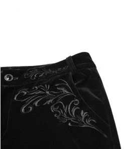 Mens Gothic Clothing Punk Rave Hamlet Black Trousers