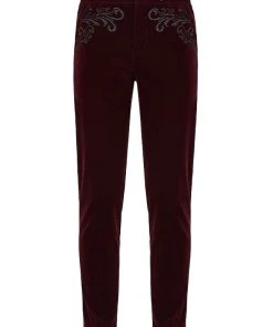 Mens Gothic Clothing Punk Rave Hamlet Red Trousers