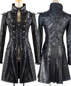 Punk Rave Ladies Military Style Spiky Coat Y-366