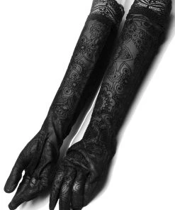 Punk Rave Lady Macbeth Gloves Ladies Gothic Clothing