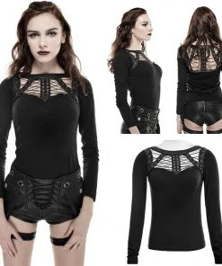 Punk Rave Layla Top Black