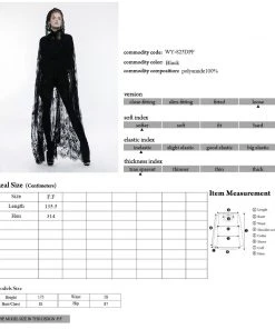Punk Rave Lilith Black Cape 15 Punk Rave Lilith Black Cape