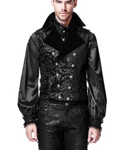 Mens Gothic Clothing Punk Rave Lucian Waistcoat