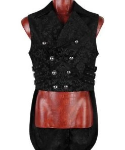 Mens Gothic Clothing Punk Rave Lucian Waistcoat