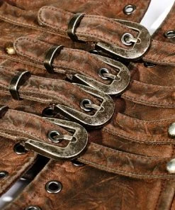 Punk Rave Lucid Belt Waist Cincher Steampunk Brown All Steampunk Accessories