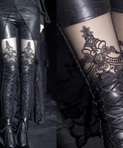 Ladies Gothic Clothing Punk Rave Macbeth Leggings