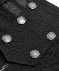 Ladies Gothic Clothing Punk Rave Maeve Shorts Black