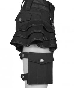 Ladies Gothic Clothing Punk Rave Maeve Shorts Black