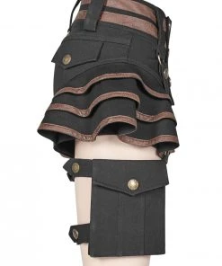 Punk Rave Maeve Shorts Brown