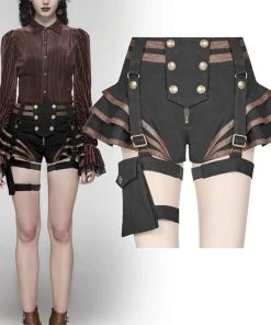 Punk Rave Maeve Shorts Brown