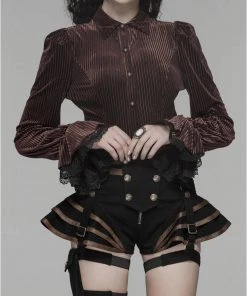 Punk Rave Maeve Shorts Brown