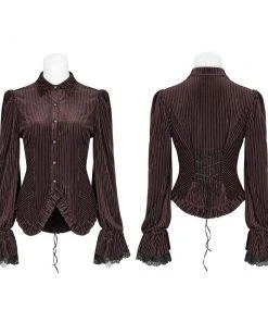 Punk Rave Maeve Brown Steampunk Shirt