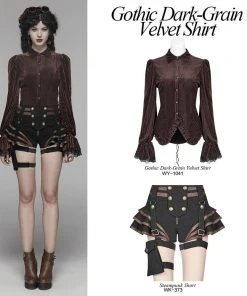 Punk Rave Maeve Brown Steampunk Shirt