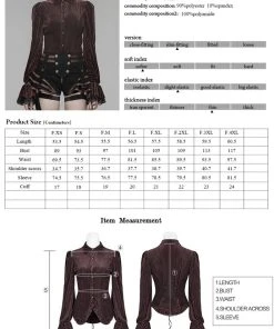 Punk Rave Maeve Brown Steampunk Shirt