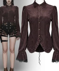 Punk Rave Maeve Brown Steampunk Shirt